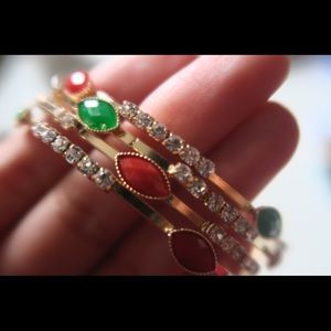Multicolor Golden bracelets